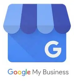 The Google My Business icon with the words "Google My Business" underneath.