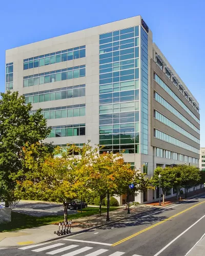 An office building in Arlington VA that houses Aries Buildings office