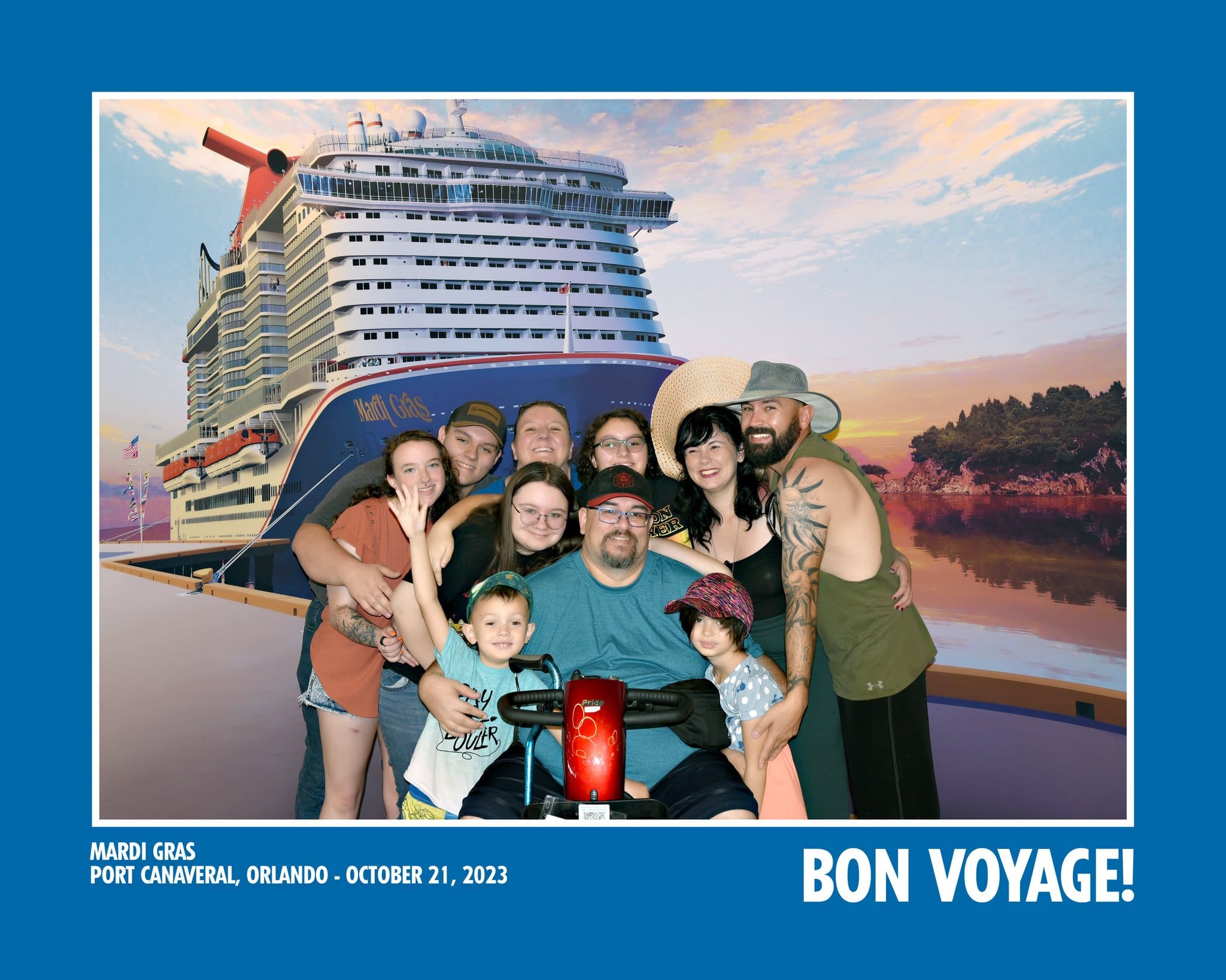 20th anniversary cruise with all kids and grands